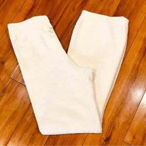 Pants Teddy bear furry fuzzy faux sherpa style lounge athlesiure white i…
